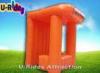 Orange Inflatable Advertising Tent Mobile Ticket Booth With 12 Months Warranty