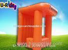 Orange Inflatable Advertising Tent Mobile Ticket Booth With 12 Months Warranty