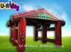 Red Inflatable Canopy Tent Waterproof Polyester Inflatable Tent For Redeo Bull