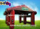 Red Inflatable Canopy Tent Waterproof Polyester Inflatable Tent For Redeo Bull