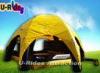 Redeo 6 Legs Inflatable Event Tent Large Dome Tent With Yellow Cover