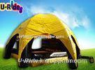 Redeo 6 Legs Inflatable Event Tent Large Dome Tent With Yellow Cover