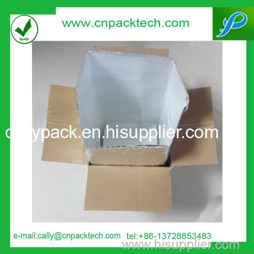 Multicolor Shiny Aluminum Foil Bubble Mailer Box Liner