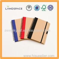 Spiral Bound Hard Cover Notebooks With Elastic Band
