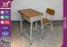Fireproofing Metal Frame Student Desk And Chair Set For Primary School