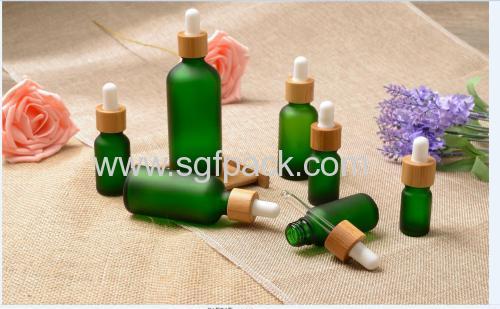 essential oil bottle green color