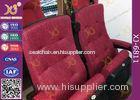 Custom Metal Frame Floor Fixed Standing Movie Theater Chairs With Armrest