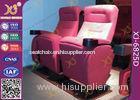Heavy Iron Frame Fire Retardant Folding Theater Seats With Cup Holder
