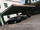 Small Car Parking Shed Garage Steel Frame With Red Arc Shape Roof Top