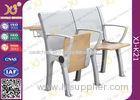 Aluminum Alloy Folding Seat School Desk And Chair With Writing Pad