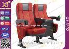 ISO Certification Padding Armrest Theatre Seating Chairs Flame Retardant Fabric