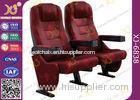 Plastic Armrest Metal Frame Floor Fixed Standing Movie Theater Seating Chairs