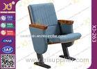 Molded Foam Low Back Auditorium Seat Chairs With MDF Writing Pad Spring Return