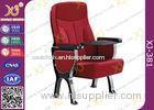 PU Leather Auditorium Furniture Church Hall Chairs With Damper Mechanism Audience