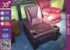 Leather Upholstery Media Room Furniture Home Theater Sofa Seating With Drink Holder