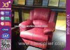 Metal Base Structure Home Theater Sofa Electric Leather Recliner Chairs