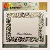 Paper Wedding Thank You Card or RSVP card laser cut flower branch