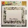 Paper Wedding Thank You Card or RSVP card laser cut flower branch