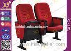 Solid Wood Armrest Church Chair Stadium Theater Seating With Steel Leg