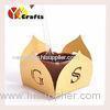 Special wedding favor candy box gold color with free logo sample