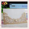 Cheap beautiful pocket custom size and color wedding invitation cards with pearls from china