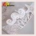wedding invitation card 2015 new style luxurious sea horse white laser cut design 2015 greeting ca