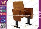 Slim Metal Leg Conference Hall Chairs with Strengthen Standing Foot Wood Seat