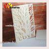 First communion invitation card ivory tree wedding invitation card with love letters