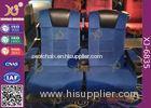 High Back Heavy Spring Movie Theater Seating Chairs With Plastic Cupholder