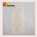 Graceful Program Wedding Menu Cards Laser Cut Flower and Names Customed Printing