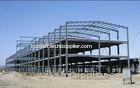 Green Paint Garage Steel Frame Lightweight Steel Structures