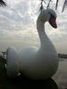 Outdoor Advertising Big Inflatable Swan White 0.9mm PVC Tarpualin