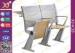 University Steel Book Holder Lecture Room Seating With Writing Desk
