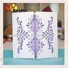 Wedding blessing invitation cards white color with laser cutting