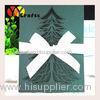 Christmas Party Favor Pearl Paper Laser Cut "Christmas Tree" Design Christmas Invitation Cards