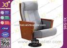 Anti - Aging Leather Powder Coating Wood Table Chairs For Church Auditorium