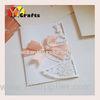 Snow Flowers Wedding Invitation Card Laser Cutting Envelope Seal