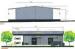 Hot - dipped Galvanized C & Z Beams Garage Steel Frame House