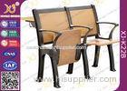 Wood Board Aluminum Alloy Frame College Classroom Tables And Chairs