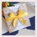 Marriage flower wedding invitation card with ribbon blank unique luxury