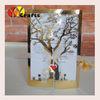 Ecofriendly handmade wedding decoration laser cut tree shape indian wedding cards invitation type