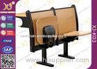 Cold Rolled Steel Book Holder School Desk And Chair With Writing Desk