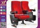 Multifunction Knock Down Package Cinema Theater Chairs With Armrest / Steel Legs