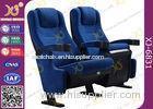 Foldable PU Foam Inner Material Theatre Seating Chairs With Fabric Upholstery