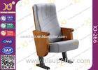 Commercial Molded PU Foam Auditorium Chairs With Floor Mounted Fabric Cover