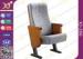 Commercial Molded PU Foam Auditorium Chairs With Floor Mounted Fabric Cover