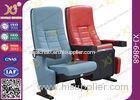 Metal Frame Inner Structure Cupholder Cinema Chairs With Pushing Back