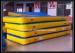 Blue / Yellow Inflatable Tumbling Track Plat Double Wall Fabric Material