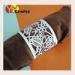 Romantic rose wedding decorative fancy napkin rings laser cutting