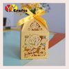 Eco friendly handmade gold fancy wedding decoration candy and chocolate box
